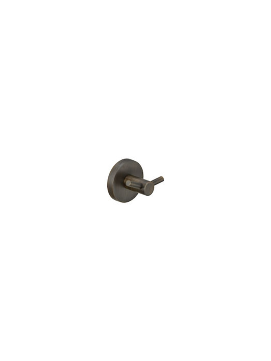 Sanco Ergon Doppelter Badezimmerhaken mit Schrauben 4.5x5.5cm Bronze