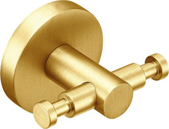 Sanco Sanco Bathroom Hook Double with Screws 5x5.5cm Bronze