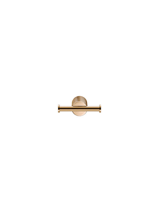 Sanco Lithos 121118-A03 Double Bathroom Hook With Screws Silver