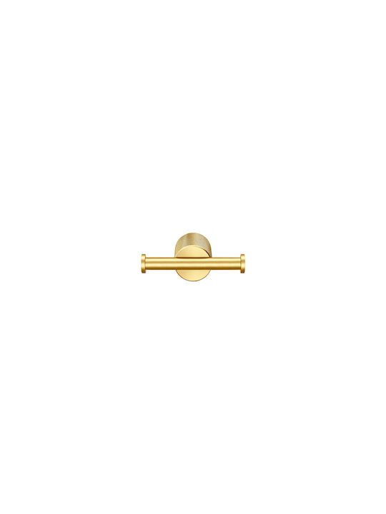 Sanco Lithos 121118-A03 Double Bathroom Hook With Screws Silver