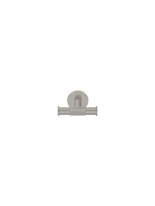 Sanco Dorian 121318-A03 Doppelter Badezimmerhaken mit Schrauben 10x8cm Silber