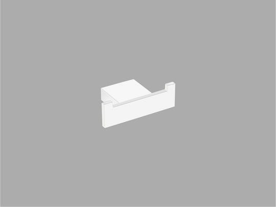 Sanco Monogram Double Bathroom Hook With Screws Bronze