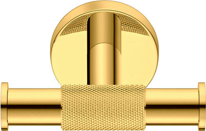 Sanco Dorian Double Bathroom Hook With Screws Brown
