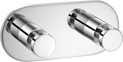 Sanco Ergon 00646-М101 Двойна Кука За Банята С Винтове Бяла