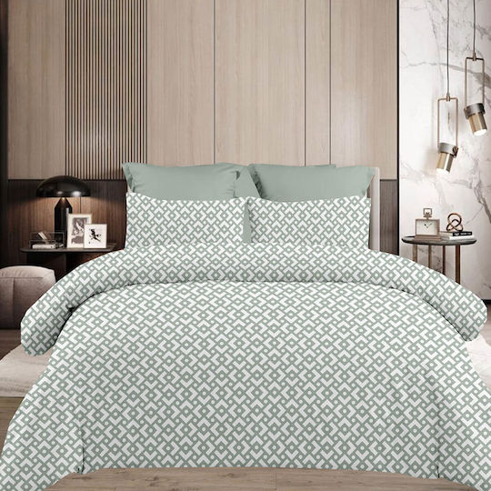 Astron Italy Chiara Σετ Υπέρδιπλο 4τμχ 160x200+40εκ. με Λάστιχο Grey
