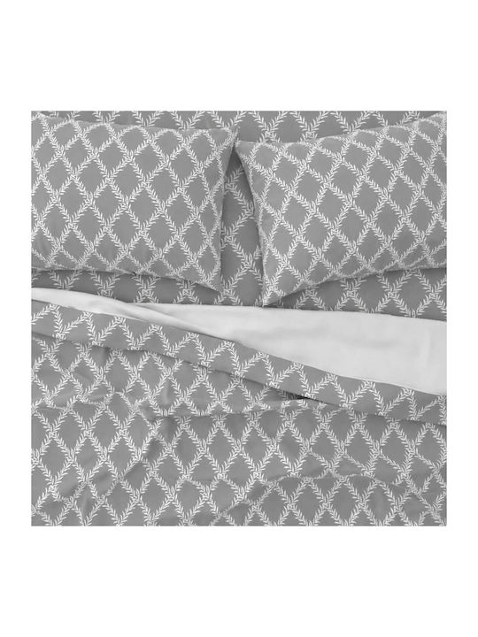Astron Italy Lucia Set Bed Sheets King Size With Rubber Hugger 245x260cm Olive 4 Pieces