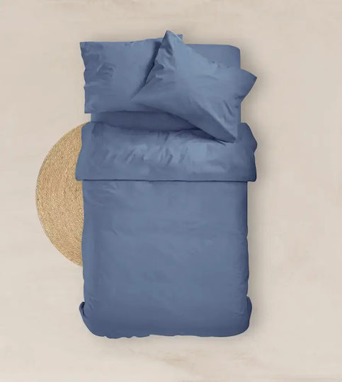 Borea Solid Single Bed Sheet with Rubber Hugger 100x200+25cm Veraman