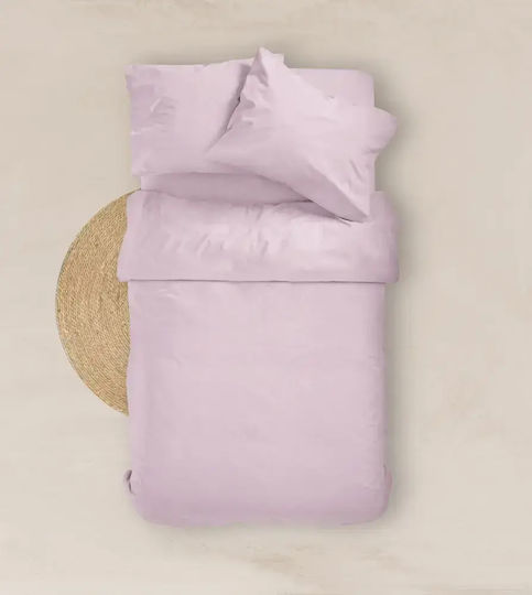 Borea Solid Single Bed Sheet With Rubber Hugger 100x200+25cm Burgundy