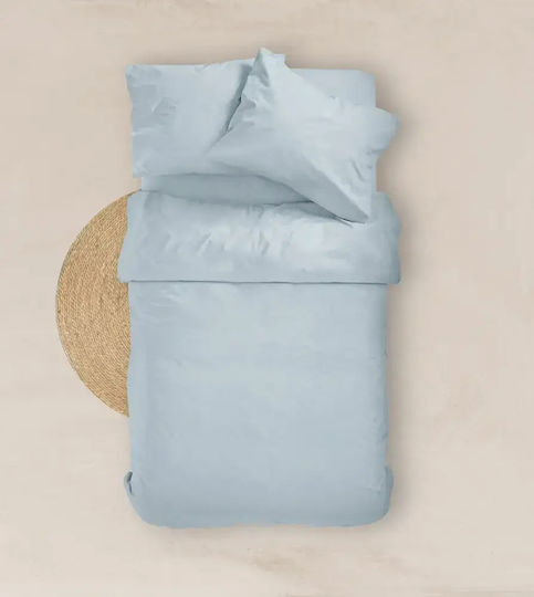 Borea Solid Single Bed Sheet With Rubber Hugger 100x200+25cm Burgundy