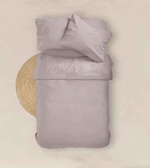 Borea Solid Single Bed Sheet With Rubber Hugger 100x200+25cm Burgundy