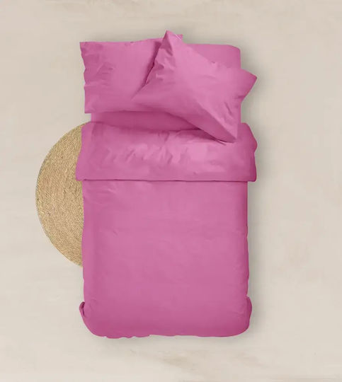 Borea Solid Bed Sheet Single With Rubber Hugger 100x200+25cm White