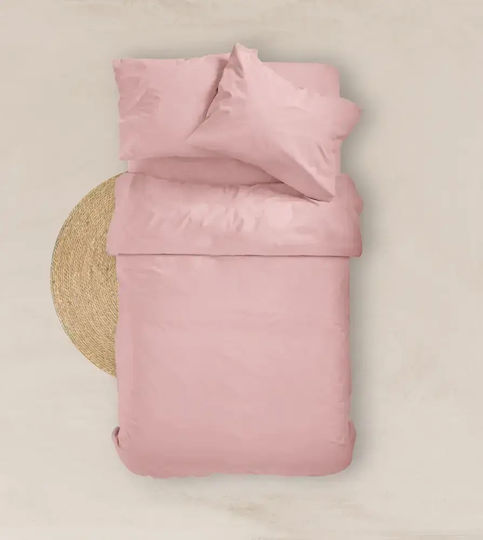 Borea Solid Single Bed Sheet With Rubber Hugger 100x200+25cm Burgundy