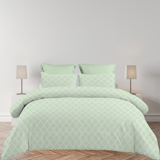 Astron Italy Lucia Σετ Σεντόνια Υπέρδιπλα 245x260εκ. Olive (4τμχ)