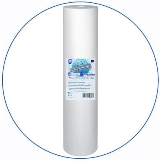 Aqua Filter Big Blue Dispozitiv Filtru de Apă Dublu pentru Alimentare Centrală cu Diametru de 1'' cu Filtru de Înlocuire BBPSCBLP20
