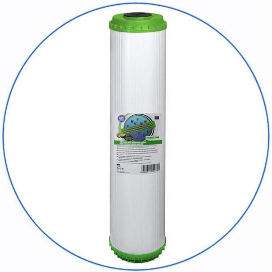 Aqua Filter Big Blue Wasserfiltrationssystem Dreifach Zentrale Versorgung Rohrquerschnitt 1'' mit Ersatzfilter BBPSCBKDFCBLP20