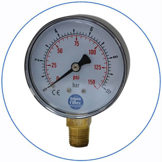 Aqua Filter Big Blue Wasserfiltrationssystem mit Zentrale Versorgung Rohrquerschnitt 1'' mit Ersatzfilter BBCBLP20