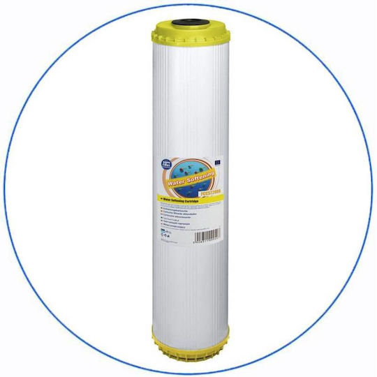 Aqua Filter Big Blue Устройство За Филтриране На Вода Двойно За Централно Снабдяване С Диаметър 1'' С Резервен Филтър BBCSTCBLP20