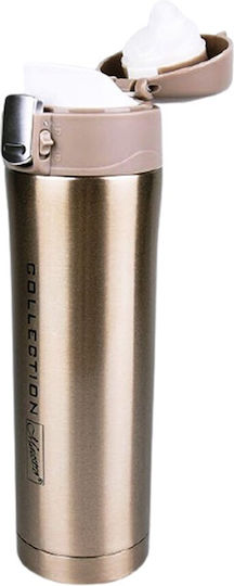 Maestro Thermos Bottle Stainless Steel 450ml Golden