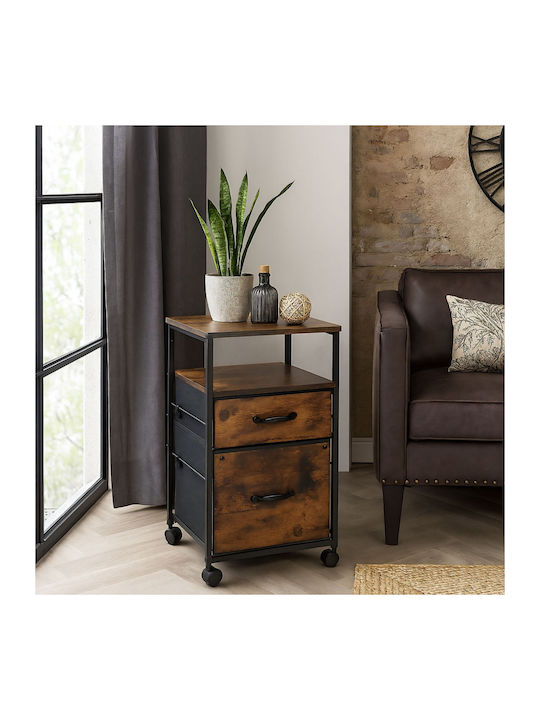 Cabinet De Birou Din Lemn Cu Roți 40x40x40cm