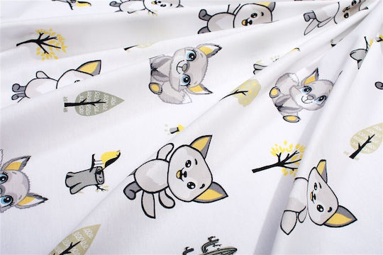 Dimcol Angepasst Baby Foxes 595 Weizen 70x140cm