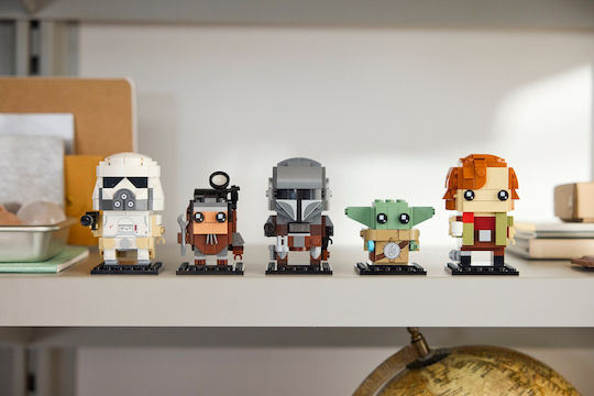 LEGO Brick Headz Star Wars The Mandalorian & Grocu: Aliați & Răufăcători pentru 10+ Ani 661 Bucăți