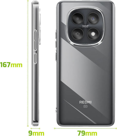 Bigben Case Xiaomi Redmi Note 15 4g/5g Shockproof Soft Tpu Anti-yellowing Transparent