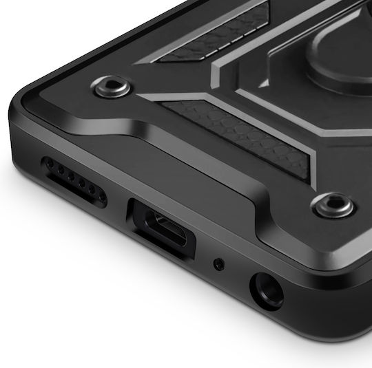 Mayaxess Case Xiaomi Redmi 15c Shockproof Mil-std 810g Camera Cover Ring Stand Black