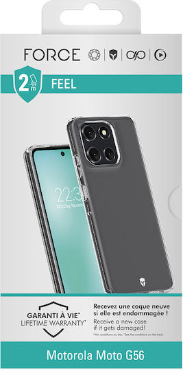 Force Case Husa Motorola G56 Shockproof 2m Feel 50% Reciclat Transparent Antigălbenire