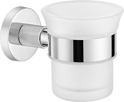 Sanco Dorian 121301-M118 Wandmontierte Glas-Getränkehalter Grau