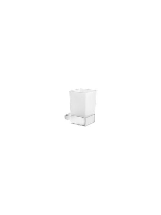 Sanco Monogram Wandmontierte Glas-Getränkehalter Beige