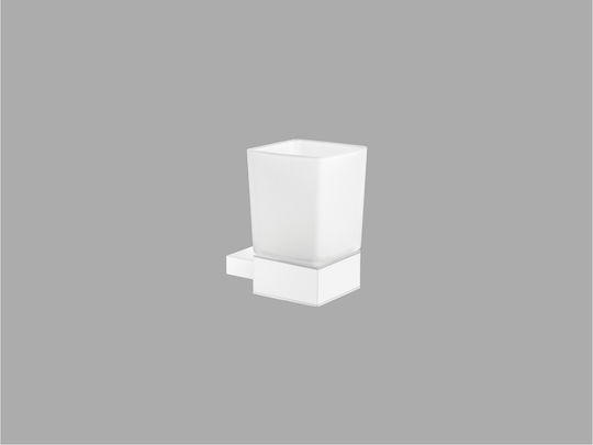 Sanco Monogram 120401-M102 Wall Mounted Glass Beige Cup Holder