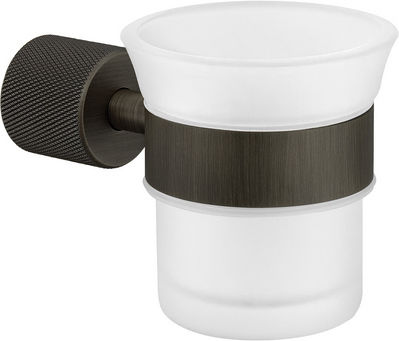 Sanco Lithos 121101-M116 Wall Mounted Glass Black Cup Holder