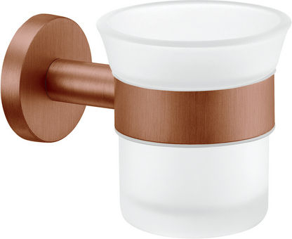 Sanco Gaea 121201-A03 Wall Mounted Glass Silver Cup Holder