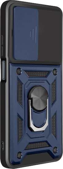 Mayaxess Case Xiaomi Redmi 15c Shockproof Mil-std 810g Camera Cover Ring Stand Night Blue
