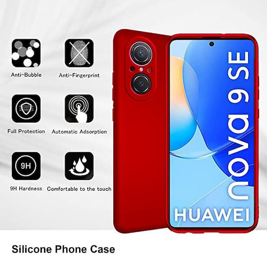 Alista Home Rückseite Umschlag Silikon Rot Huawei Nova 9 SE