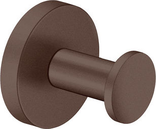 Sanco Gaea Single Bathroom Hook With Screws Silver