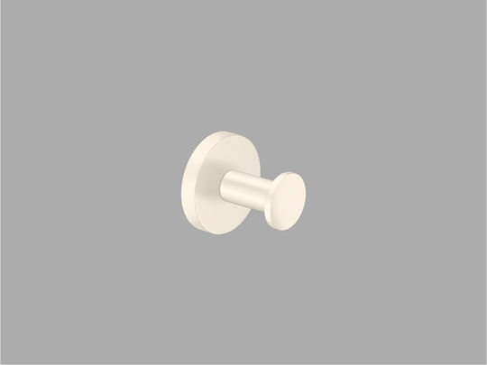 Sanco Gaea Single Bathroom Hook With Screws Silver
