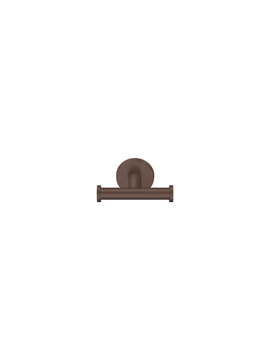 Sanco Gaea Double Bathroom Hook With Screws Silver