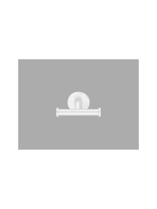 Sanco Gaea Double Bathroom Hook With Screws Silver