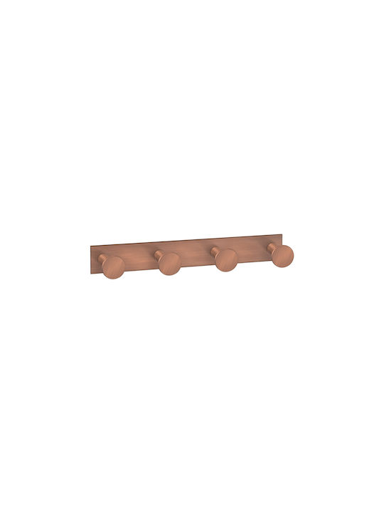 Sanco Bath Cârlig De Baie Cu 4 Locuri Cu Șuruburi Bronz