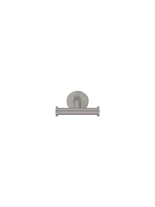 Sanco Gaea Double Bathroom Hook With Screws Silver