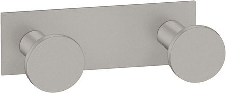 Sanco Bath 00682-A03 Double Bathroom Hook With Screws Silver