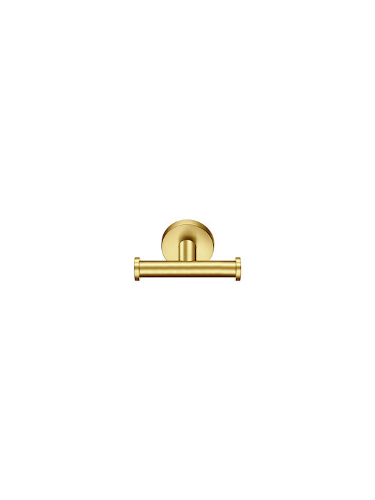Sanco Gaea Double Bathroom Hook With Screws Silver