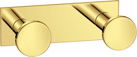 Sanco Bath 00682-A03 Double Bathroom Hook With Screws Silver