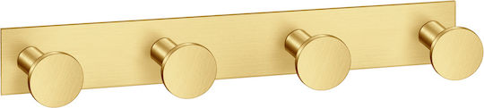Sanco Bath 00684-М101 Кука за Банята 4 Позиции с Винтове Бяла