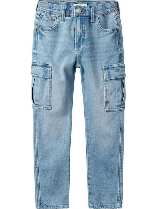 Kinder Schlaghose Fracht Light Blue Denim