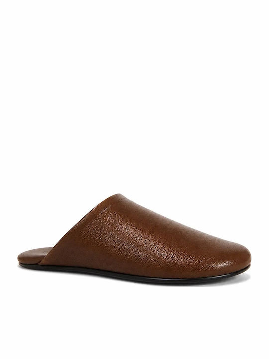 Flat Mules σε Καφέ Χρώμα