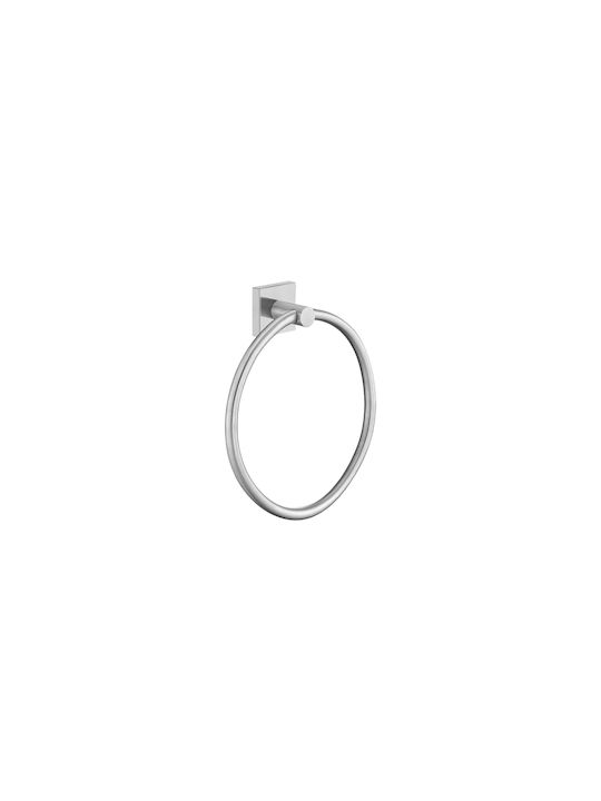 Sanco Iconic Single Bathroom Ring Wall-Mounted With Screws Gray