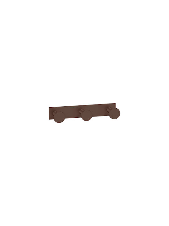 Sanco Bath 00683-M25 Cârlig Triplu Suport Prosoape Montat Pe Perete Cu Șuruburi Bronz