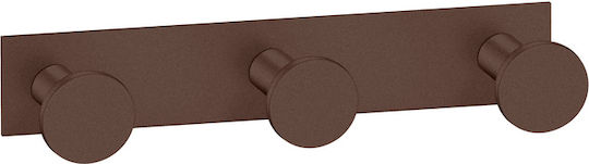 Sanco Bath 00683-M25 Cârlig Triplu Suport Prosoape Montat Pe Perete Cu Șuruburi Bronz